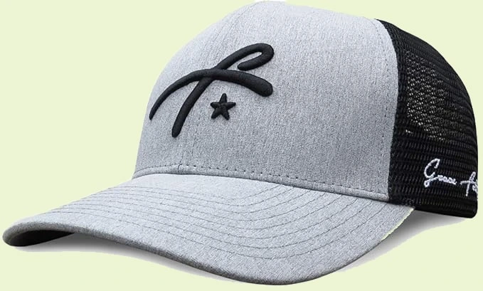 Grace Folly Grey and Black Trucker Cap