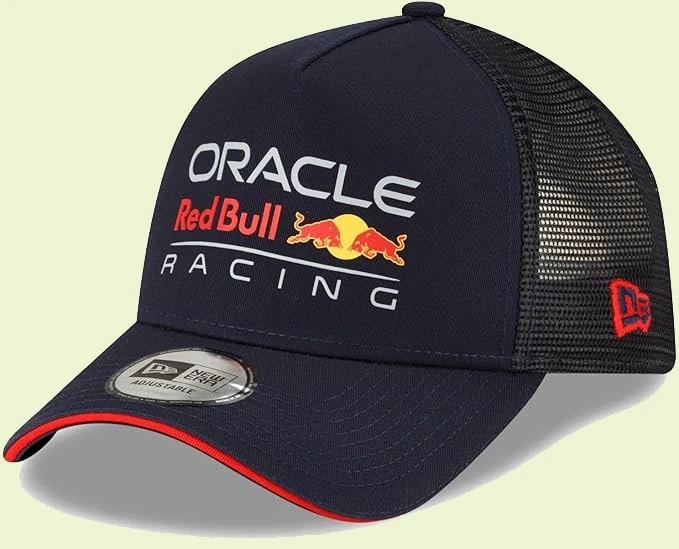New Era Red Bull Racing Trucker Cap in Navy Blue